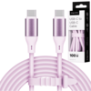 shumee USB C - USB C kabel 100 W 1 m Silikon Roza Kruger&Matz Basic