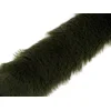 Všito oblačilo / okrasno krzno širine 5 cm - olivno temno.