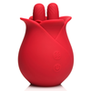 Bloomgasm The Rose Fondle 10X Massaging Rose Silicone Clit Stimulator Red