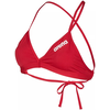 Womens swimwear arena solid tie back top red/white 30