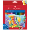 BOJE DRVENE-VODENE 24BOJE PLUS KIST AQUARELL FABER-CASTELL 114425 BLISTER
