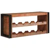 Stalak za vino Smeđa 100 x 45 x 33 cm Čvrsto reciklirano drvo