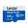 Lexar Spominska kartica BLUE PLUS, Micro SDXC, 64GB, 100MB/s, U1, V10, A1, UHS-I, z adapterjem
