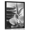 Plakat meditativna Zen kompozicija v črnobeli varianti - 40x60 no frame