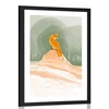 Plakat s paspartujem zvita lisica - 60x90 no frame