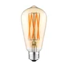 LED sijalica CLASIC AMBER ST64 E27/10W/230V 2200K - Brilagi