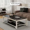 Fanshe Klub sto, 130x65x45cm cm, Beli