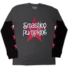 The Smashing Pumpkins Star Logo (Sleeve Print) Charcoal Grey & Black XL Majica