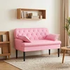 Dvojnica s gumbi Roza 111 x 68 x 80 cm Blago
