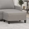 shumee vidaXL Tabure za noge svetlo siv 70x55x41 cm oblazinjen s blagom