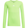 Otroška dolga majica adidas Performance TEAM BASE TEE Y zelena barva, GN7513