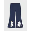 Sinsay - Pamučne flare pantalone sa printom Moomin - mornarsko