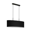Eglo 33356 - Luster na sajli AMANI 2xE27/60W/230V crna