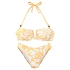 FRENCH CONNECTION Bikini rumena/bela