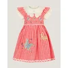 Monsoon Children Komplet majica i haljina za decu, Roze-beli
