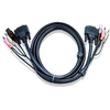 ATEN 2L-7D05UD KVM kabel Črna 5 m