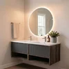 Skye Decor Set kupatilskog ormarića sa umivaonikom i ogledalom, 2 dela, Antracit
