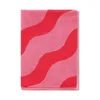 Rdeča/rožnata bombažna brisača 50x70 cm Waves – Jotex