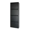 Hanah Home Cipelarnik Marino 4, 50x137x15 cm, Crni