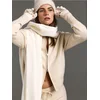 Sinsay - Oversize duks sa uspravnom kragnom i viskozom - nude