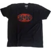 AC/DC Majica Oval Logo Vintage Unisex Black M