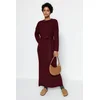 Trendyol Modest Ženska haljina Tctaw24Eb00008, Bordo