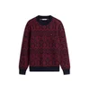 TOMMY HILFIGER Pulover mornarska/ognjeno rdeča