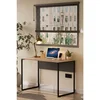 Hanah Home radni sto Nor2-Sa, 100 cm, hrast / antracit