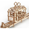 UGEARS 3D lesena mehanska sestavljanka Cable Car s progo