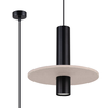 Sollux SL.1882 - Luster na sajli PELTA 1xGU10/10W/230V crna/krem