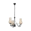 Brilagi - LED luster na lancu COTTAGE 3xE14/40W/230V crna/braon