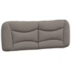 Vidaxl Blazina za vzglavje Hvar taupe 140 cm blago