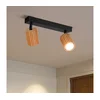 Brilagi - Spot svetiljka MODERN WOOD 2xGU10/8W/230V drvo/crna