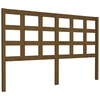 Vidaxl Posteljno vzglavje medeno rjavo 156x4x100 cm trdna borovina