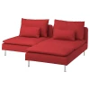 SÖDERHAMN Sofa dvosed s lenjivcem, Tonerud crvena