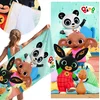 Bing Bing Barvit, HITROSUŠEČ brisača za plažo, kopalna brisača, 100% BOMBAŽ 70x140 cm OEKO-TEX