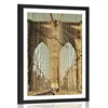 Plakat s paspartujem Manhattanski most v New Yorku - 20x30 no frame