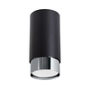 Sollux SL.1408 - Spot svetiljka NERO 1xGU10/10W/230V 12,5 cm crna/sjajni hrom