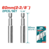 TOTAL Magnetni držač bitova, osigurač, 60mm, 2kom