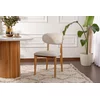 HANAH HOME Set 2 stolice Lionte White Light Oak