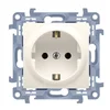 Simon 10 Enojna vtičnica SCHUKO krem 16A 250V IP20 CGSZ1.01/41