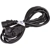 Akyga Razdelilnik moči CEE 7/7 - 2x C13 AK-PC-04A 3-pinski Y-tip kabel 1,8 m