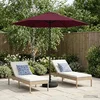 Vrtni Parasol s Podnožjem 230 x 230 cm Poliester Pravokutni