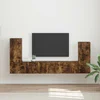 4 pcs Dimljeni oreh - vidaXL - Rjava - 71.73 - 98 x 31 x 29,5 cm - 2025-vidaXL-Uvoz_2