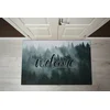 tulup.si Predpražnik za pred vrata Welcome megleni gozd 150x100 cm