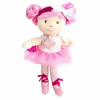 Doudou Jolijou Mini lutka balerina Les Tutus 23 cm belo-rožnata obleka