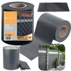 UV zaščitni trak za ograjo 20 sponk siv 450 g/m2 19x35m