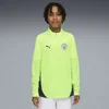 PUMA Manchester City Training Quarter-Zip Top Youth, Clothing, Fizzy Apple/Blue Violet, 5-6Y