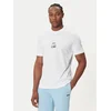BOSS Majica Photoprint 50545869 Bela Relaxed Fit