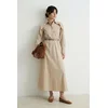 Trendyol Modest Ženska haljina Tctss26Eb00025, Bež